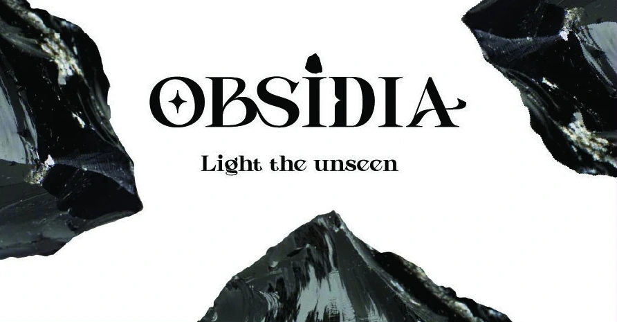 OBSIDIA — Light the unseen, inspired by natural obsidian